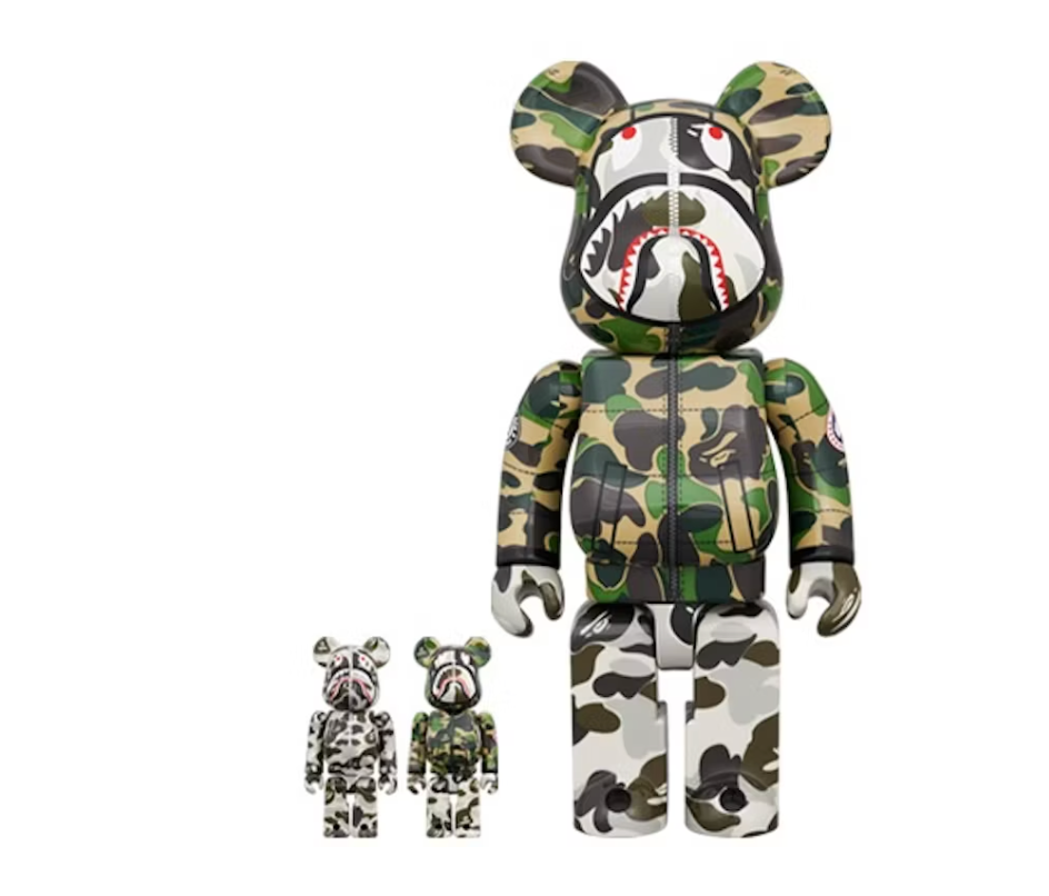 BAPE Bearbrick BAPE(R) x Canada Goose Shark 100% & 400% Set