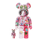 BAPE Bearbrick x Steven Harrington x BAPE Shark 100% & 400% Set Pink Camo