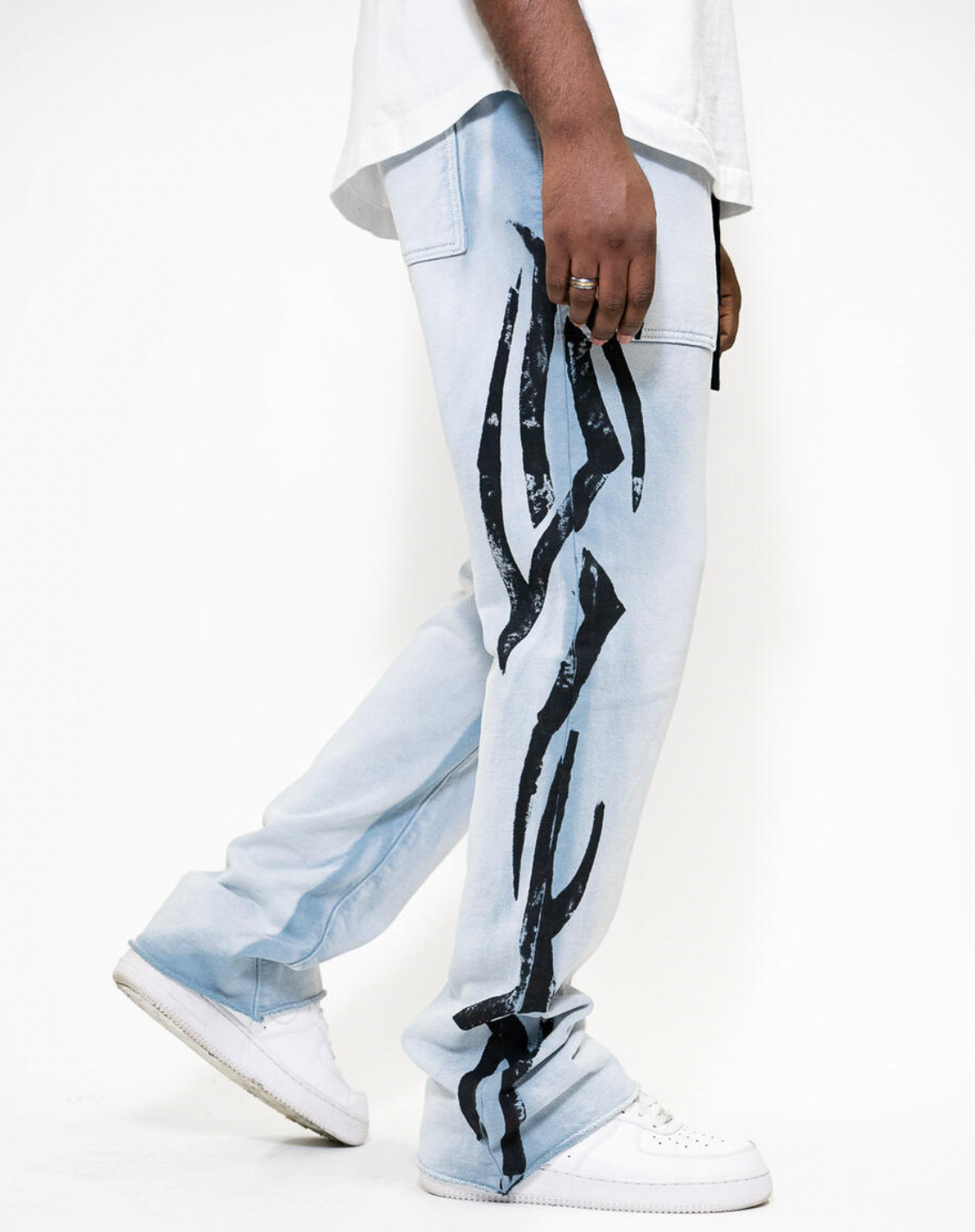 Golden Denim The Lounge Stacked Sweatpants Santa Cruz Upper Level 916