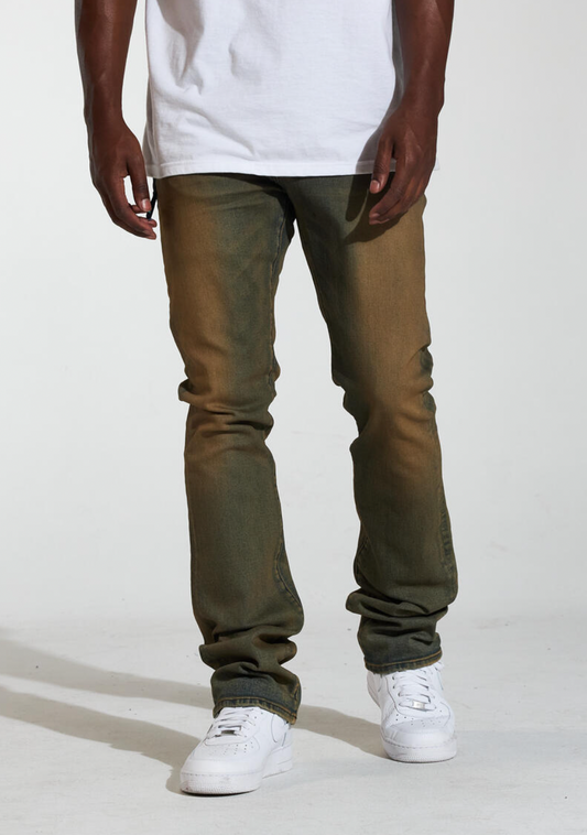 Crysp Denim Arch Stacked Rust Wash Jeans