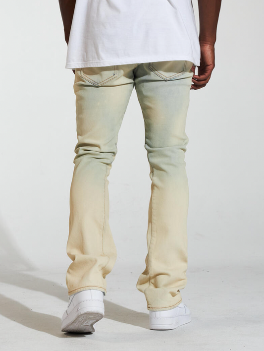 Crysp Denim Arch Satcked Sand Wash Jeans