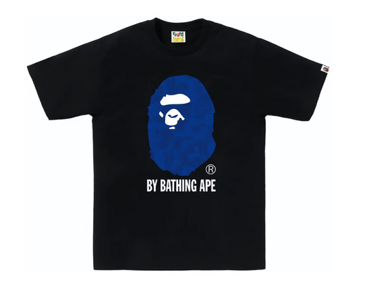 BAPE Ink Camo Ape Head  By Bathing Ape Tee Black/Blue
