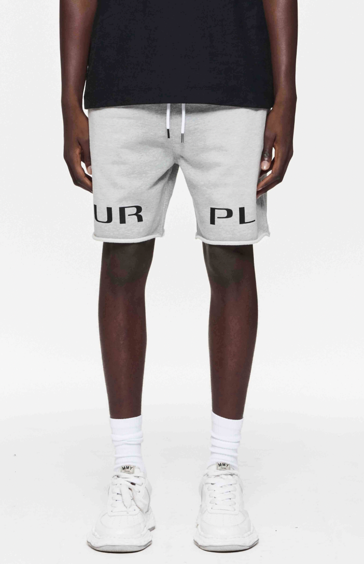 Purple Brand Logo French Terry Sweatshorts Heather