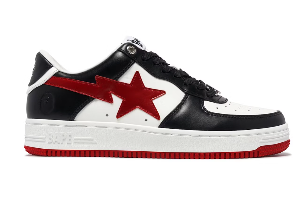 A Bathing Ape Bape Sta #3 M2 White Black Red