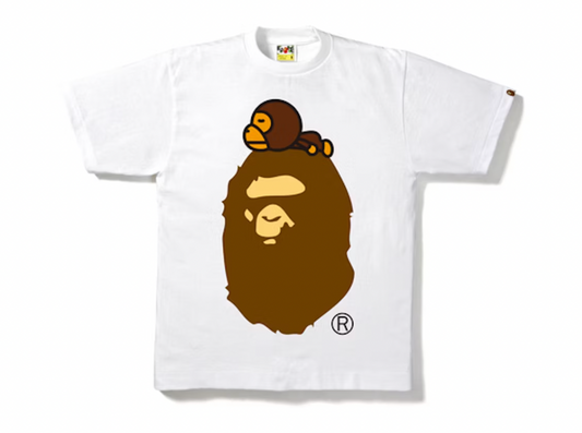 BAPE Milo On Big Ape Tee White