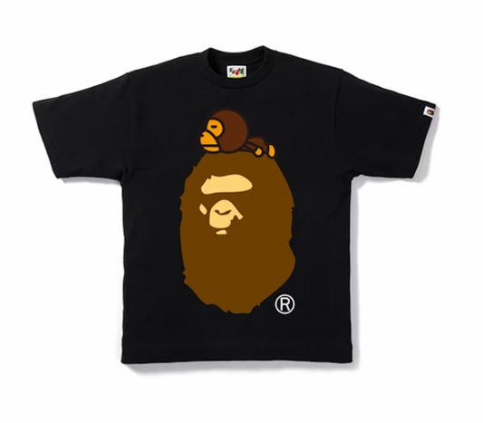 BAPE Milo On Big Ape Tee Black