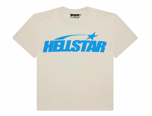 Hellstar Classic T-shirt (Gel Print) White/Blue