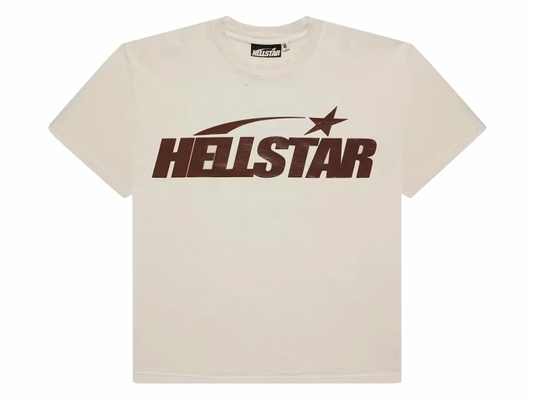 Hellstar Classic T-shirt (Gel Print) White/Brown