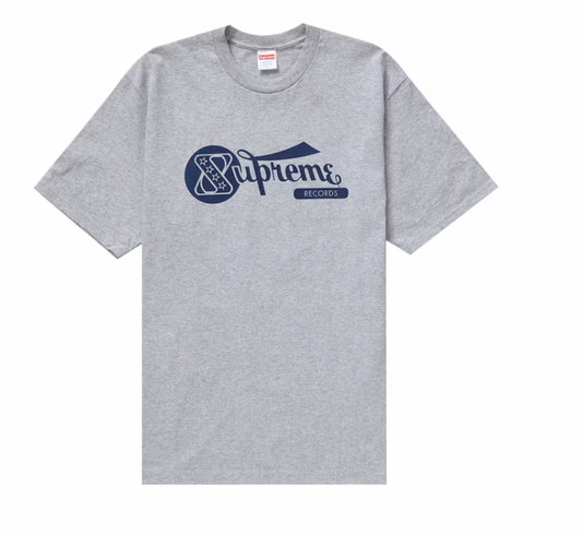 Supreme Records Tee Heather Grey