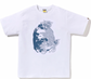 BAPE Japanese Tattoo Big Ape Head Tee White/Blue