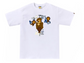 BAPE Check College Milo Tee White