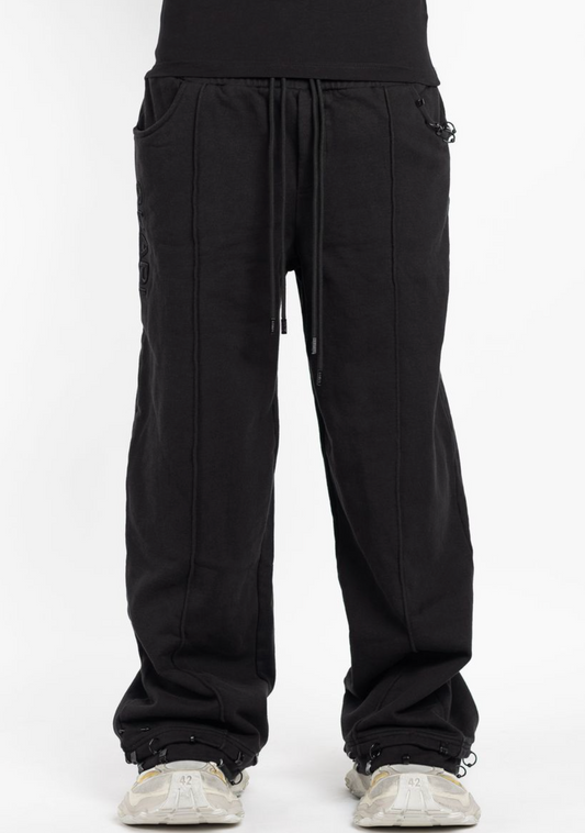 Guapi All Black Piercing Sweat Pants