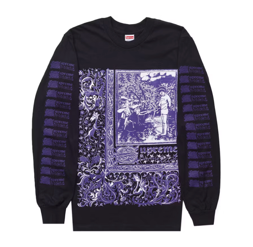 Supreme Saint Sebastian L/S Tee Black