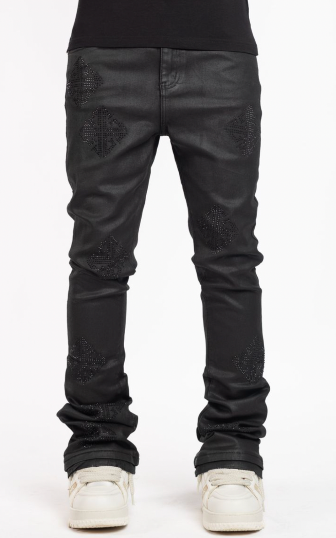 Guapi Obsidian Black Icon Embellished Denim