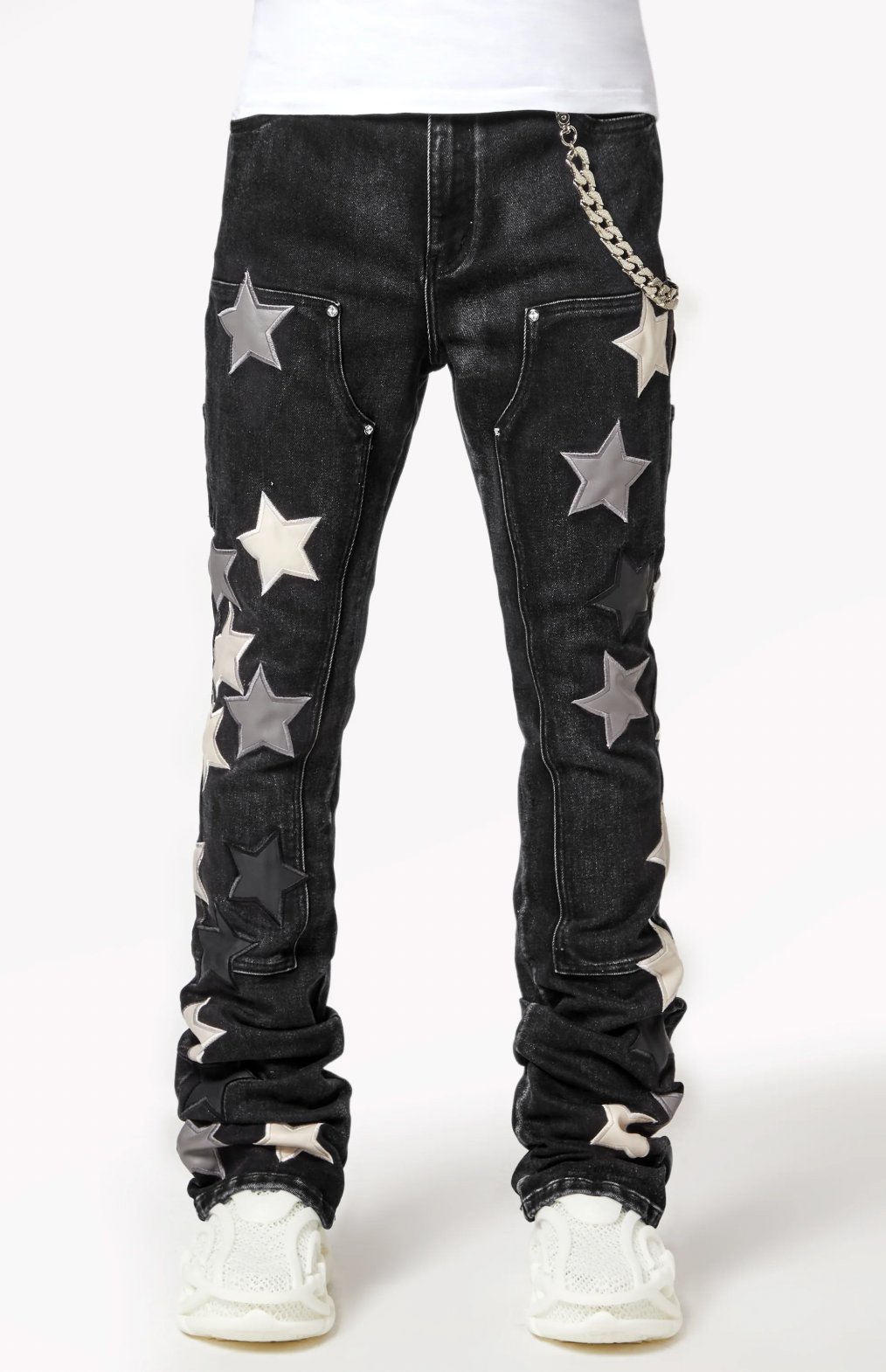 Guapi Obsidian Black Vintage Stars Denim