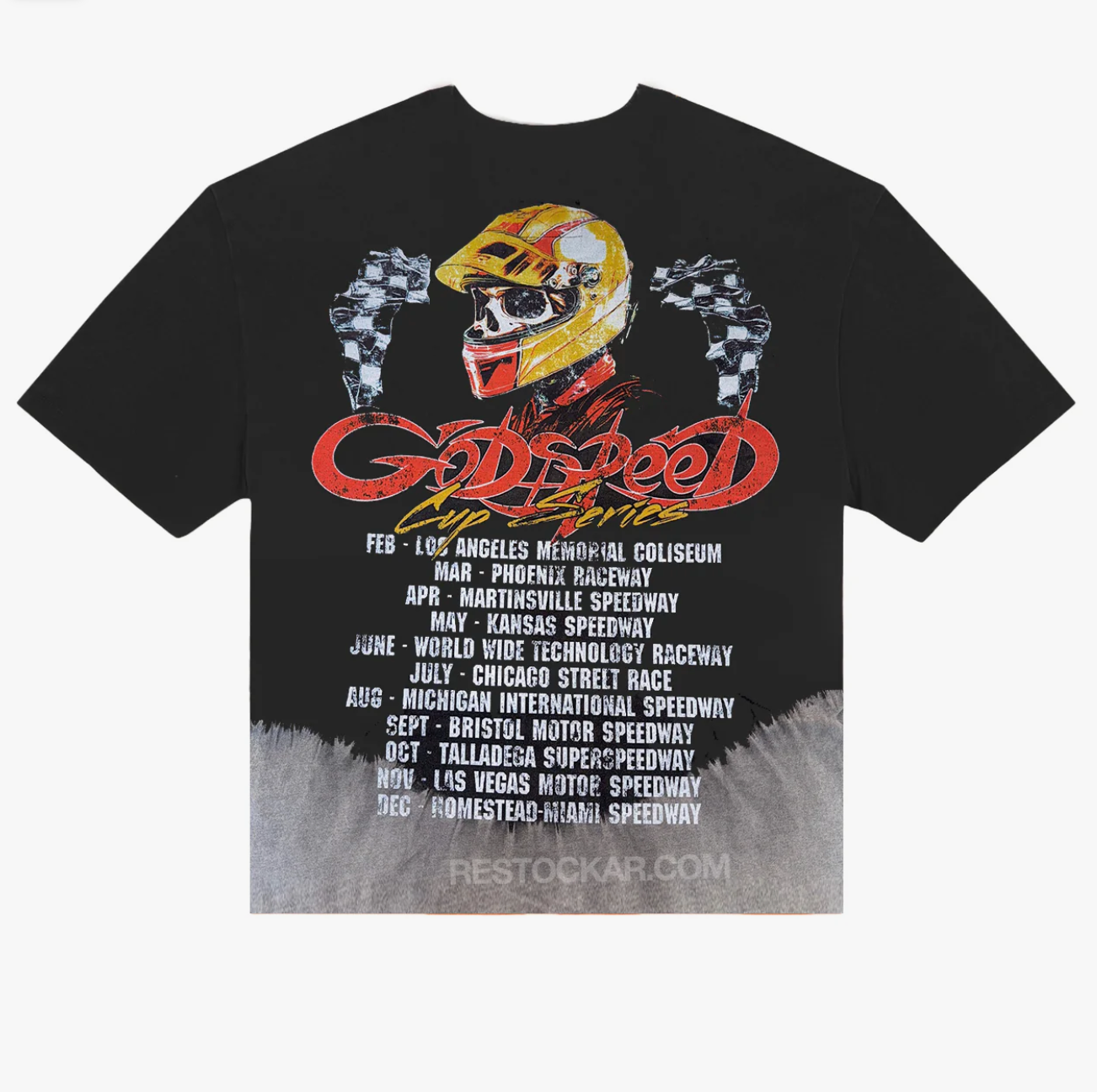 Godspeed FTW Tee Black Bleached Wash