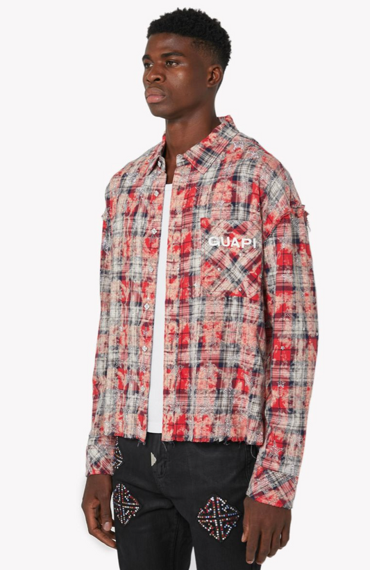 Guapi Vintage Red Stars Flannel