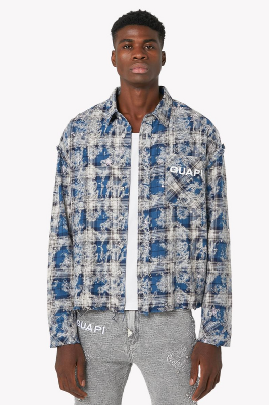 Guapi Vintage Blue Stars Flannel