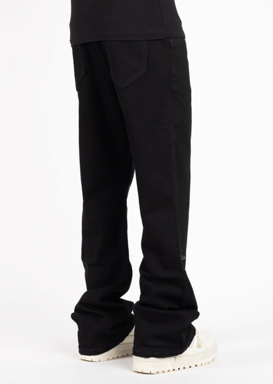 Guapi Obsidian Black Basics Flared Denim