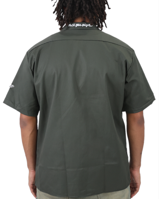 EVOL Mr.Ass Hole Dickies New Edition Olive Shirt