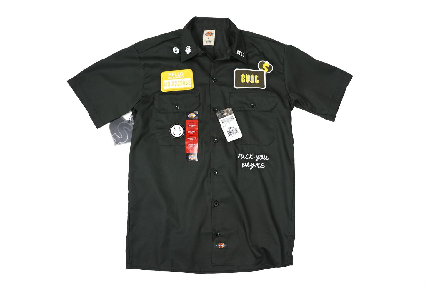 EVOL Mr.Ass Hole Dickies New Edition Olive Shirt