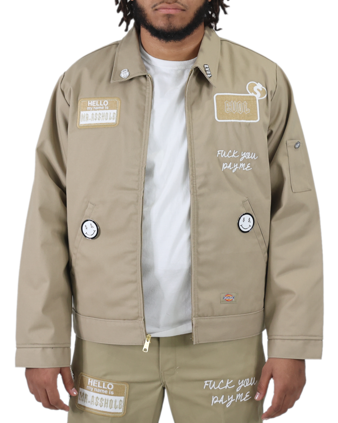 EVOL  Mr.Ass Hole Dickies New EditIon Jacket Tan