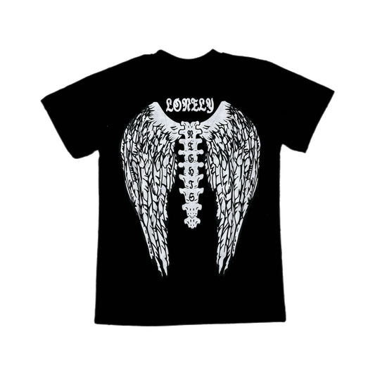 Lonely Nights Hawk Tee Black/White