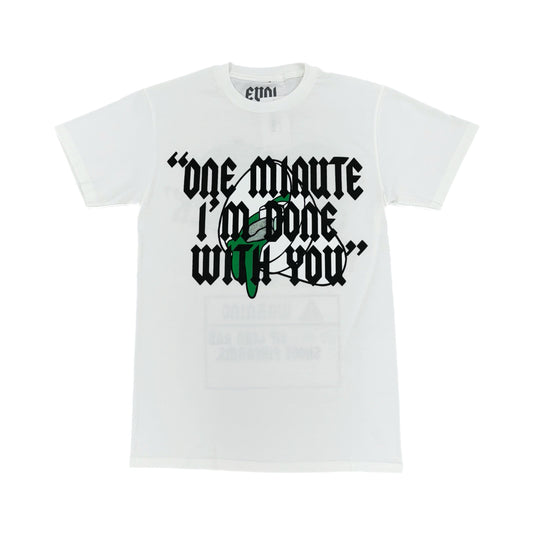 EVOL Double Cup Tee White/Green