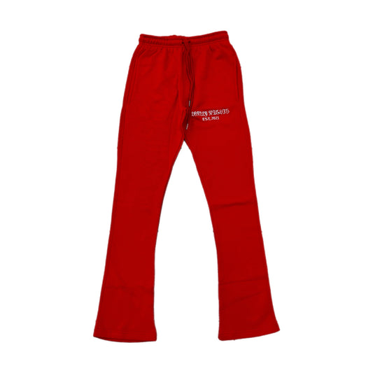 Lonely Nights EST. 2021 Flare Sweatpants Red