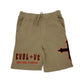 EVOL+VE From Simple To Complex Logo Shorts Cream/Orange