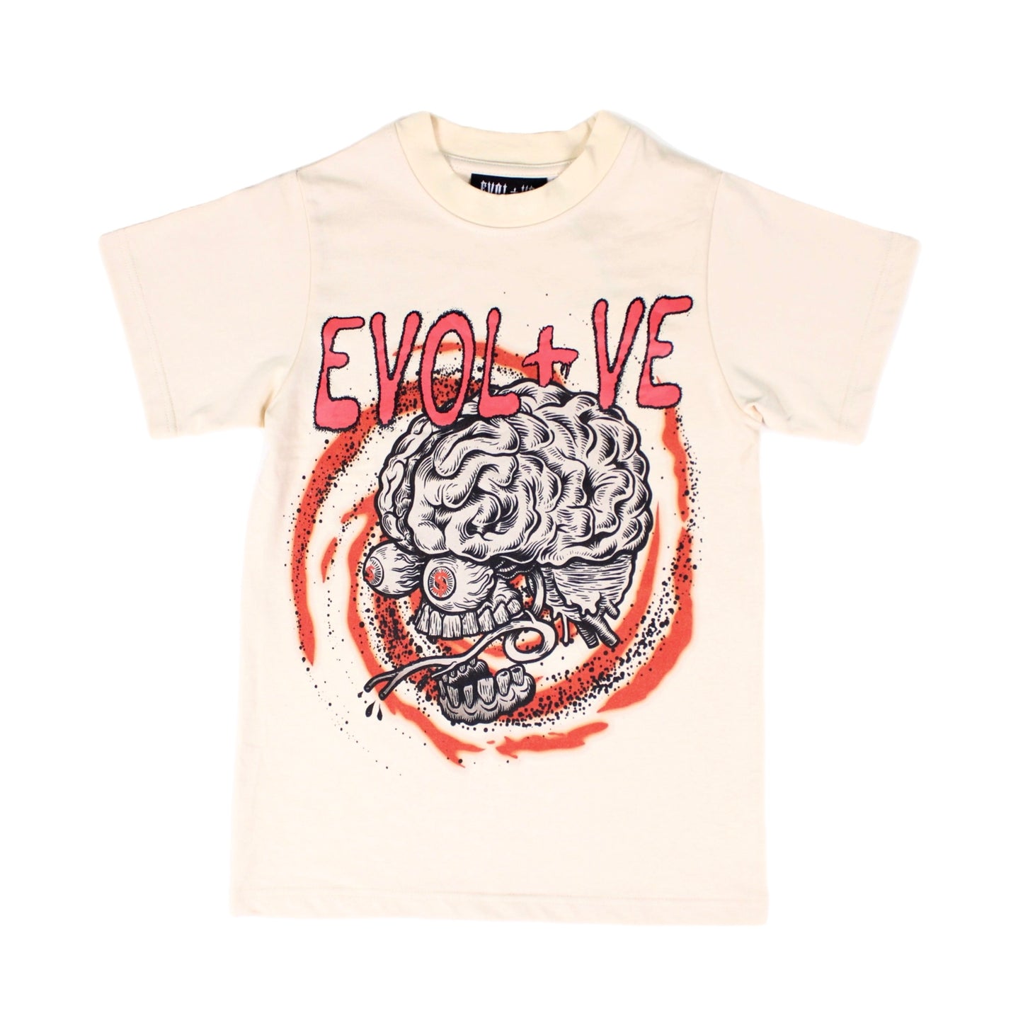 EVOL+VE All I See Heavy Tee Cream/Burnt Orange