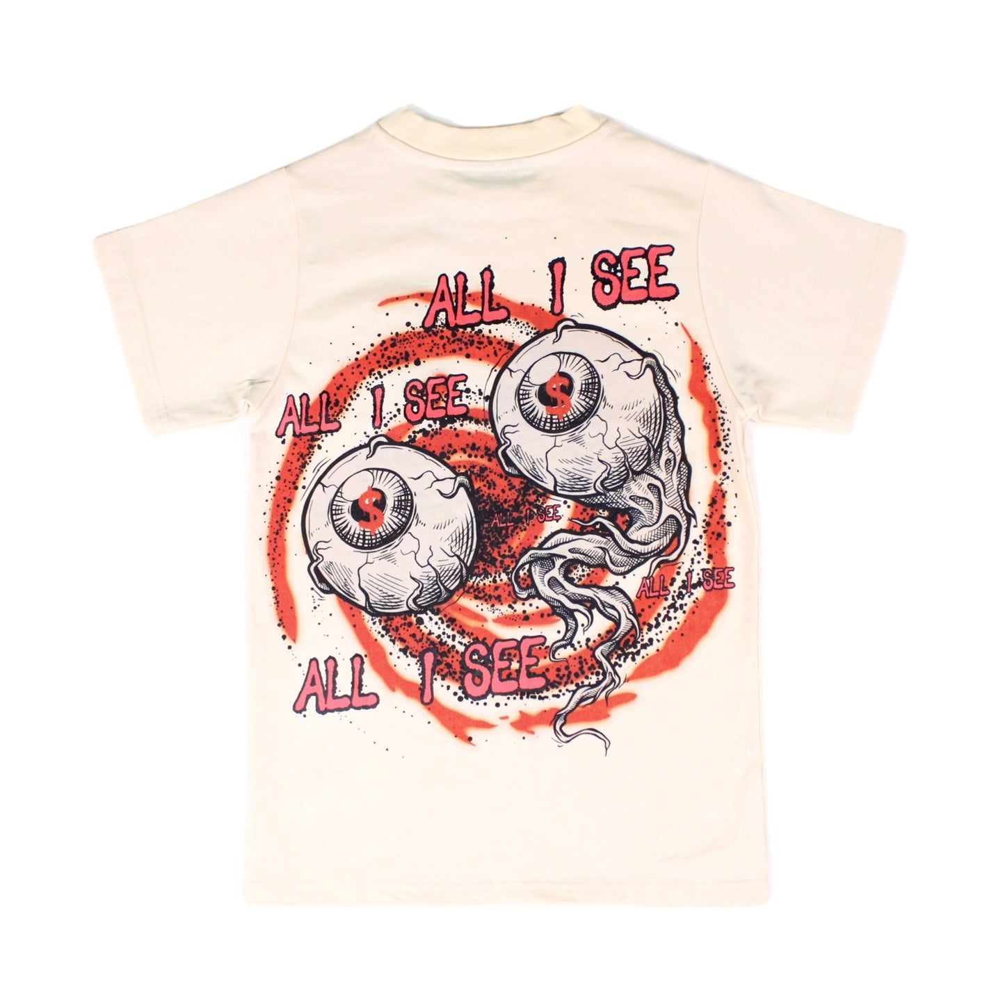 EVOL+VE All I See Heavy Tee Cream/Burnt Orange