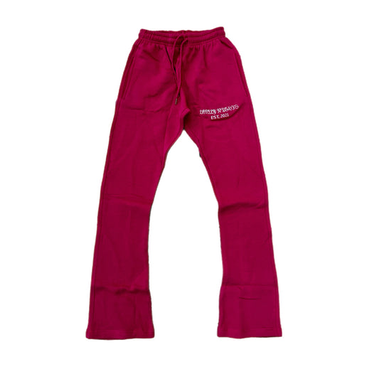 Lonely Nights EST. 2021 Flare Sweatpants Pink