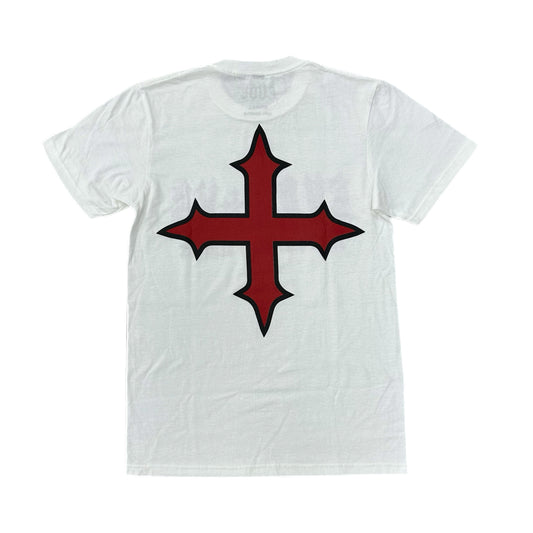 EVOL+VE From Simple To Complex Logo Tee White/Red