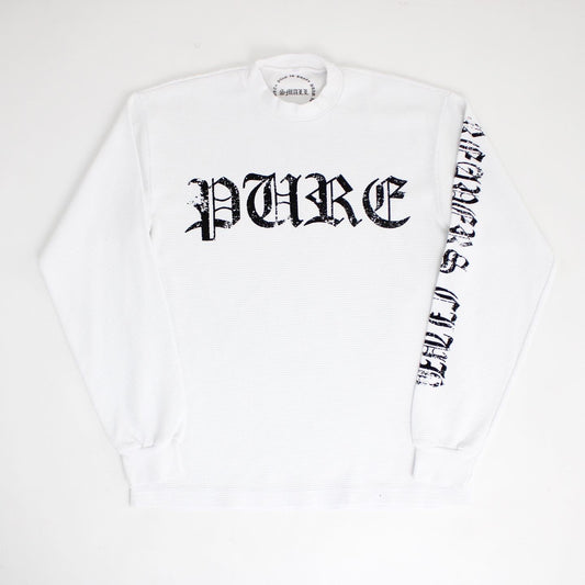 Pain is Pure Reapers Club L/S Thermal White/Black