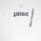 Pain is Pure Reapers Club L/S Thermal White/Black