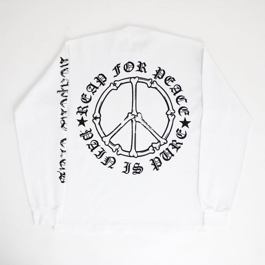 Pain is Pure Reapers Club L/S Thermal White/Black