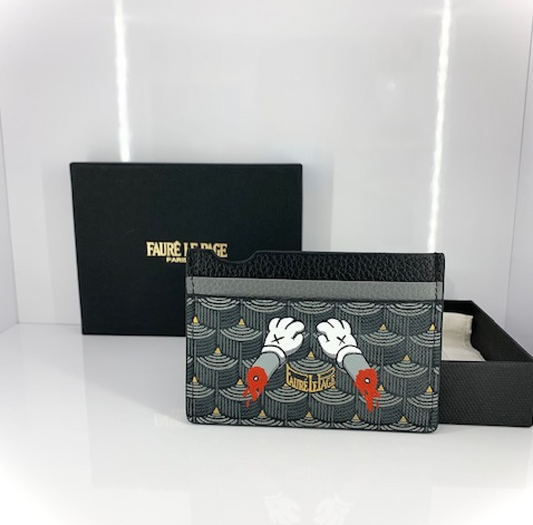 Custom Kaws Faure Le Page cardholder "CONSIGNMENT"