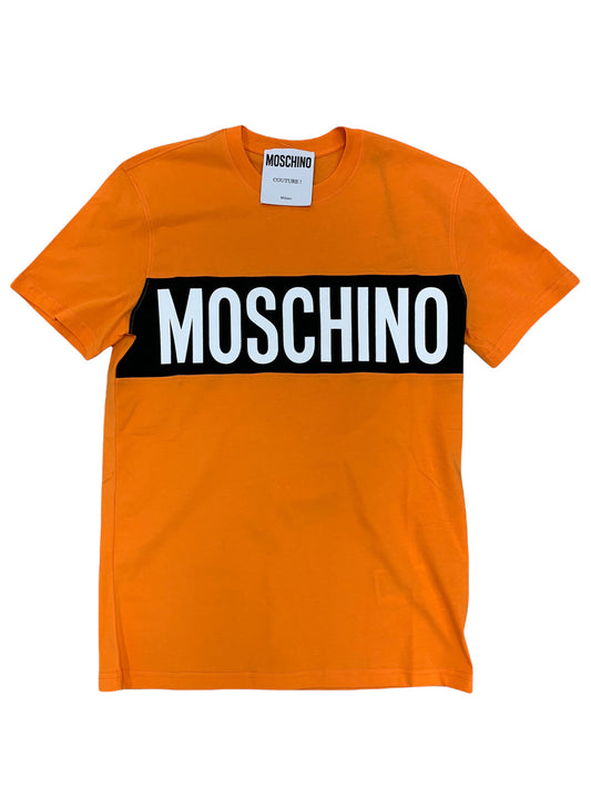 Moschino Logo Band Orange Tee