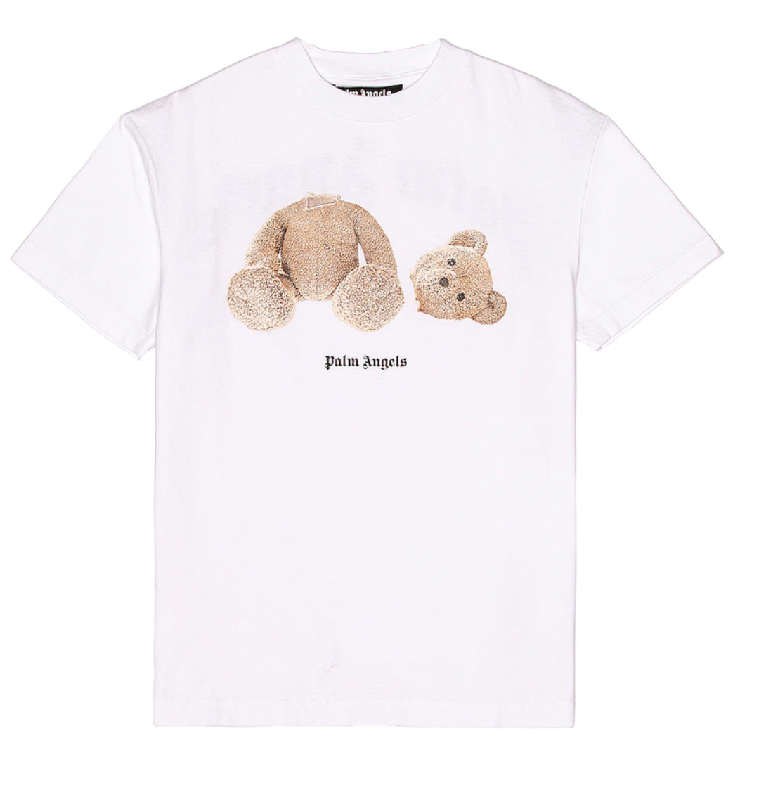 Palm Angels White Classic Bear Shirt