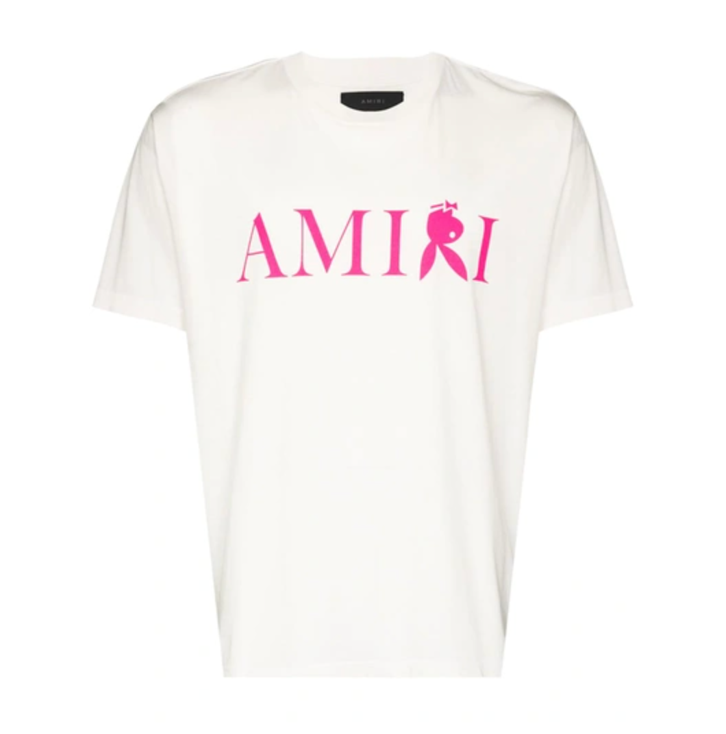 AMIRI White Playboy Edition Reverse Bunny T-shirt
