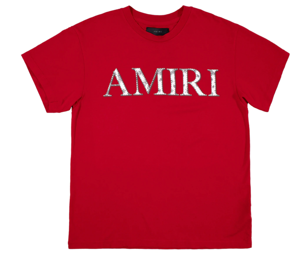 Amiri Red Bandana Logo Shirt