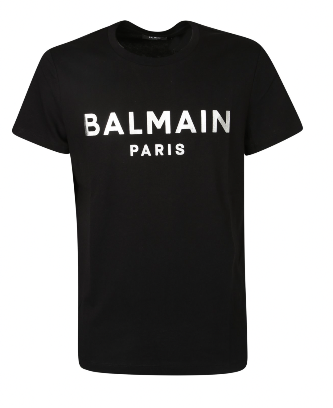 Balmain Logo Printed Crewneck Black T-Shirt