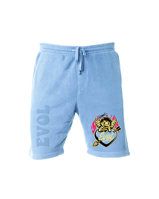 EVOL Little Devil Blue Shorts With Pink