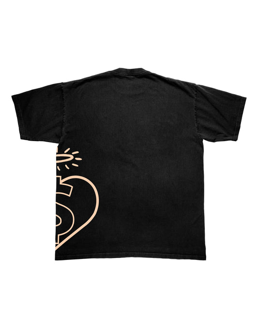 EVOL Side Logo Shirt Black And Pink