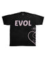 EVOL Side Logo Shirt Black And Plum