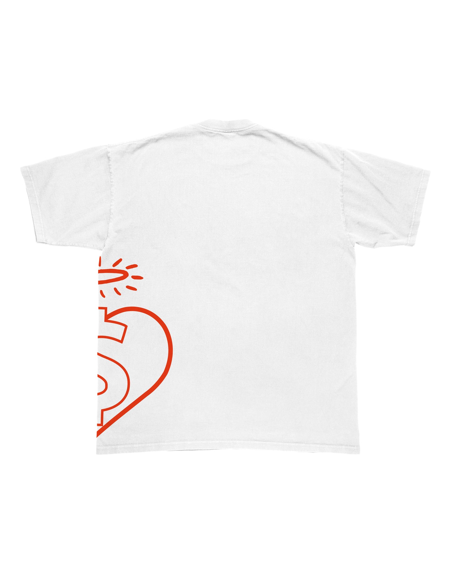 EVOL Side Logo Shirt White And Red