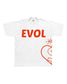 EVOL Side Logo Shirt White And Red