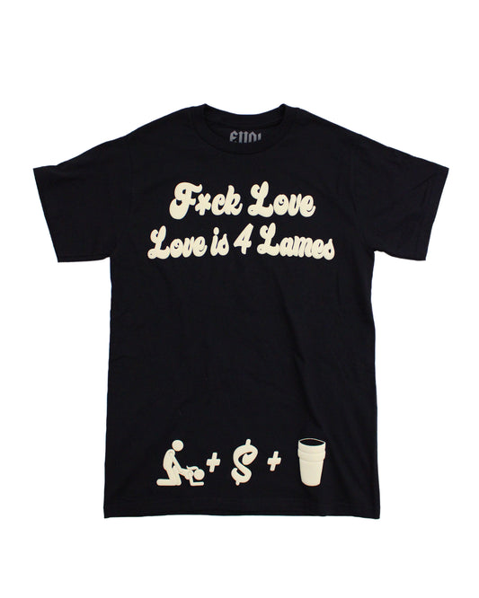 EVOL F*ck Love Shirt Black and Cream