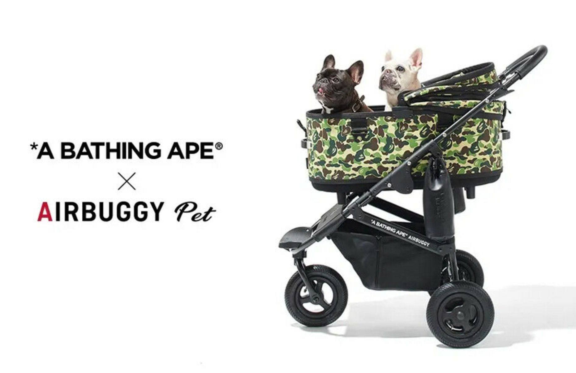 A BATHING APE x AIRBUGGY ABC for PET LARGE Green